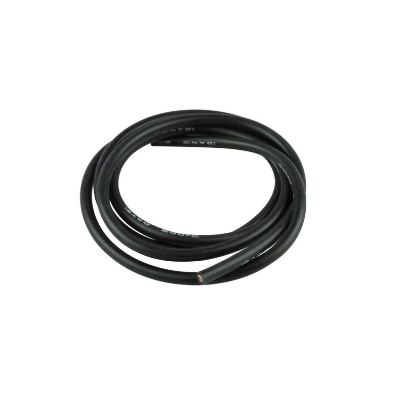 Silicone Cable 4mm² Black - 1m Amass