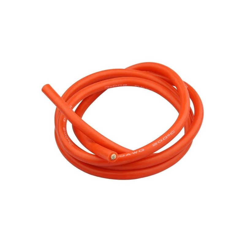 Silikonkabel 6mm² rot - 1m Amass