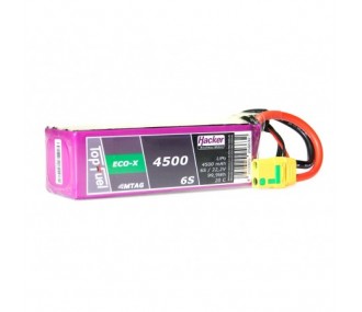 Batterie Lipo Hacker TopFuel Eco-X MTAG 6S 22.2V 4500mAh 20C Prise XT90S