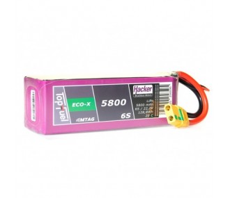 Batterie Lipo Hacker TopFuel Eco-X MTAG 6S 22.2V 5800mAh 20C Prise XT90S